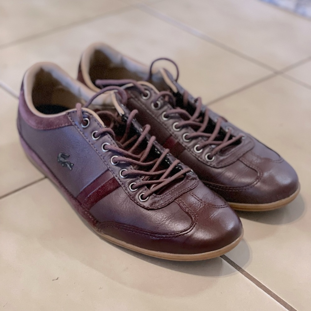 Lacoste Men's Leather Sneakers Size 9